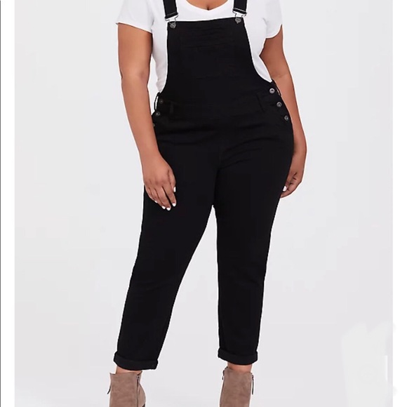 torrid Denim - Torrid Black Overalls
